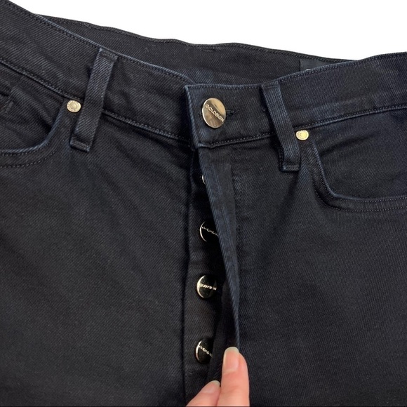 GOLDSIGN The High Rise Slim Jean in Slater Black W3343-672 Size 26 - Picture 8 of 12